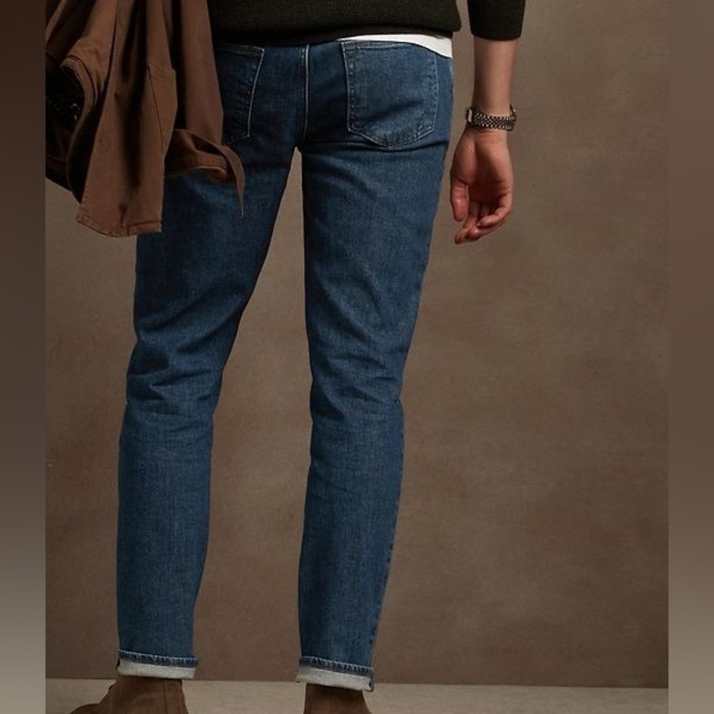 Banana Republic - 33x32 Organic Cotton Jeans - Rinse Dark Wash